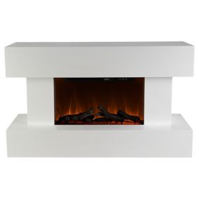 Focal Point Rivenhall Contemporary 2kW White Electric Fire
