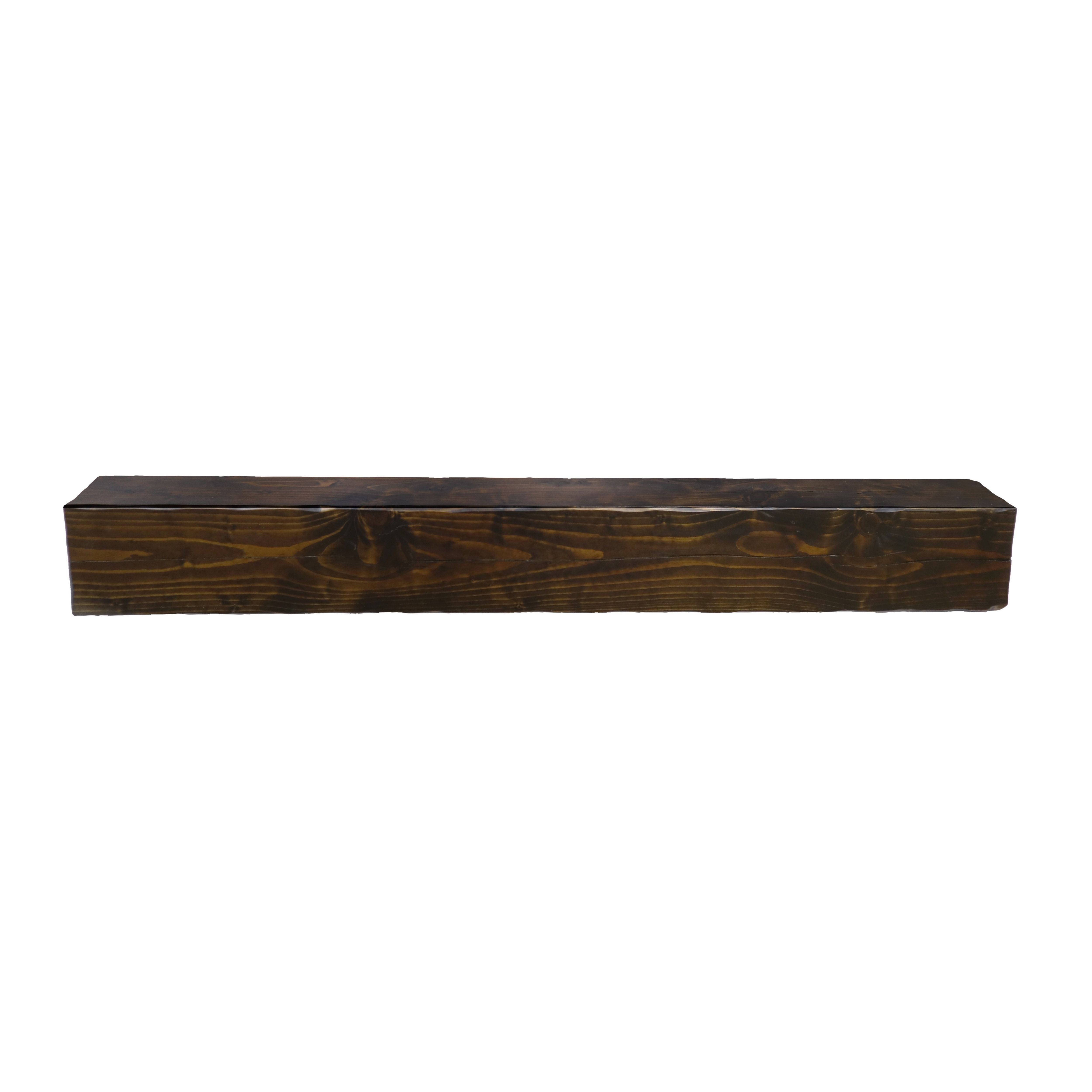 Focal Point Rustic Traditional Dark Fully finished Beam Mantel (H) 140mm (W) 1220mm (D)140mm