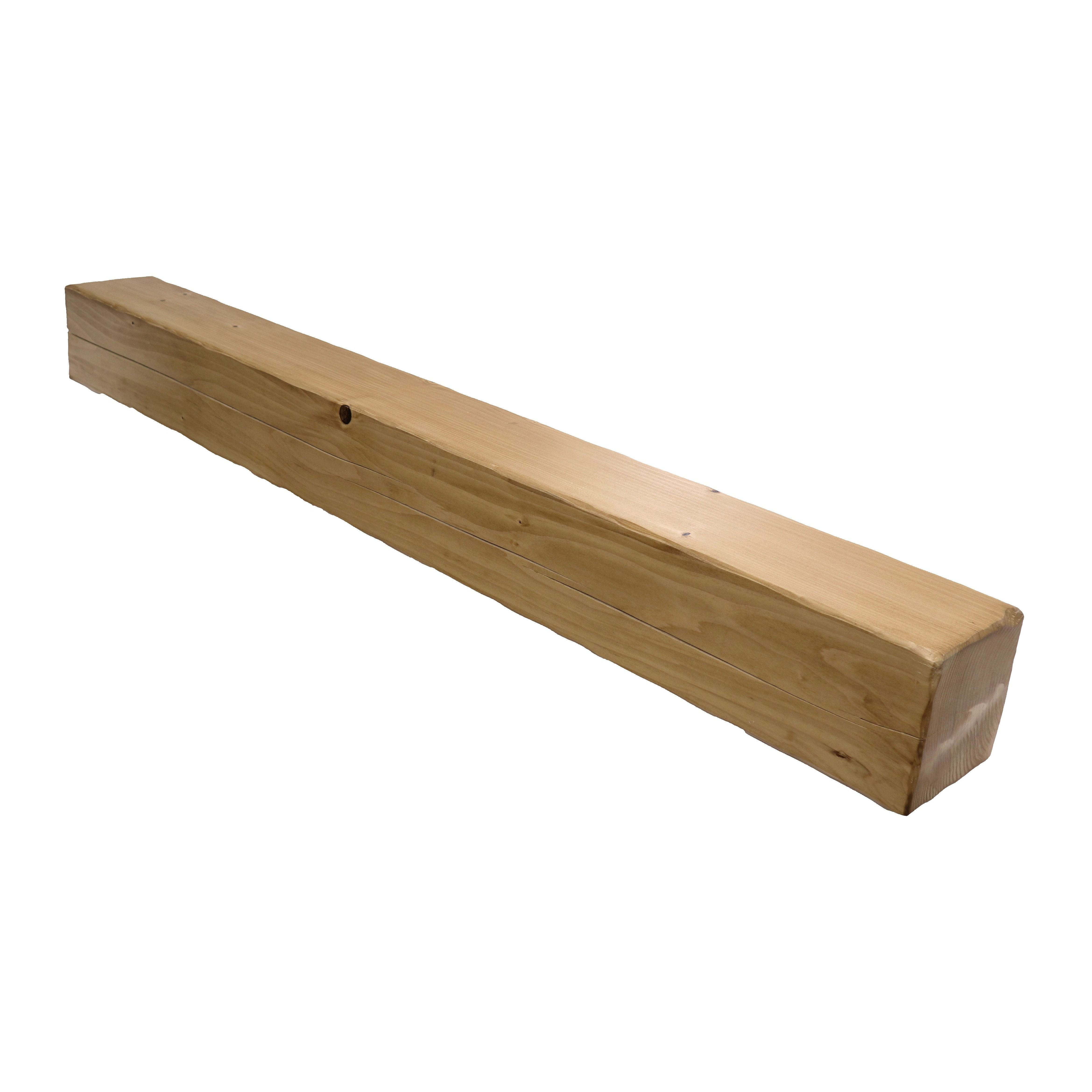 Focal Point Rustic Traditional Natural Fully finished Beam Mantel (H) 140mm (W) 1370mm (D)140mm