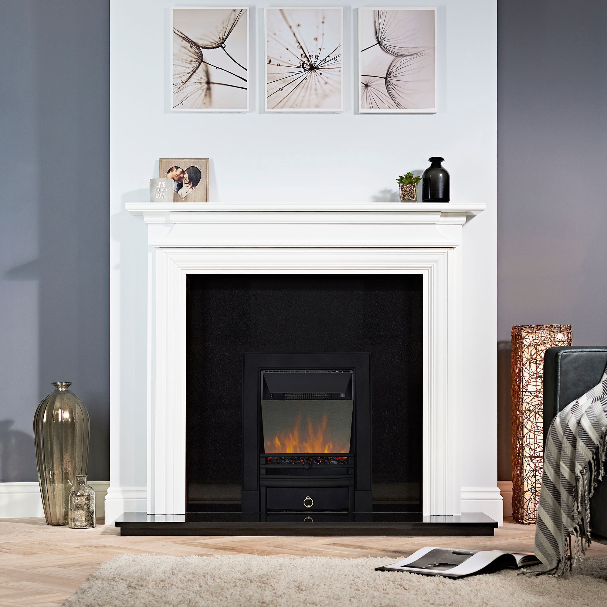 Focal Point Soho 2kW Cast iron effect Electric Fire