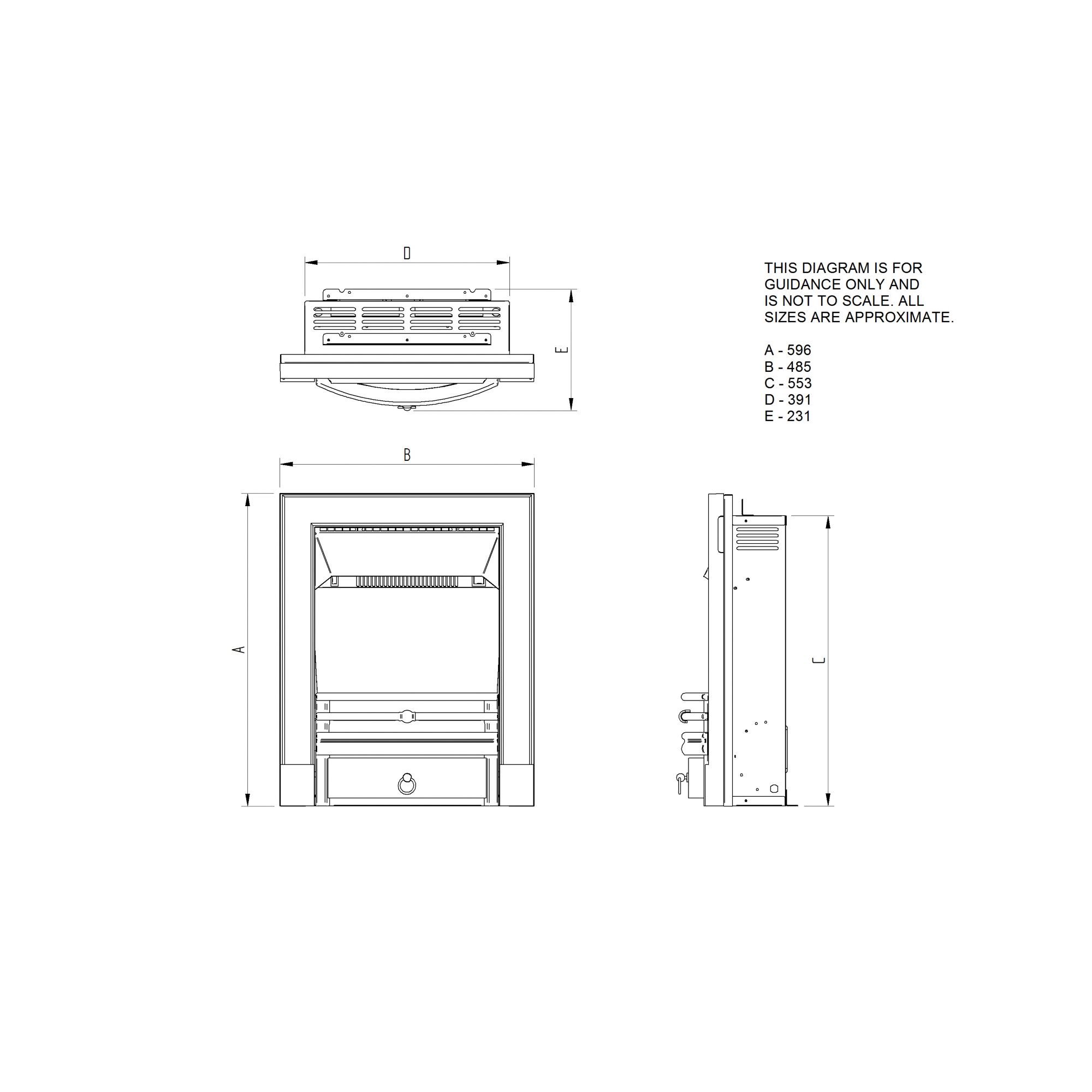 Focal Point Soho 2kW Cast iron effect Electric Fire
