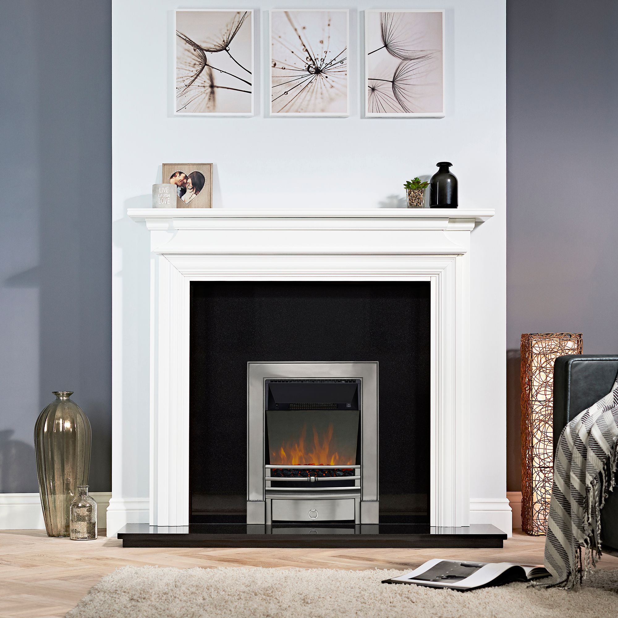 Focal Point Soho 2kW Chrome effect Electric Fire