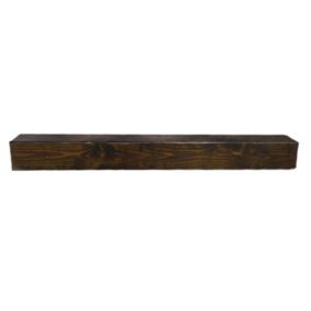 Focal Point Traditional Dark Fully finished Beam Mantel (H) 140mm (W) 1370mm (D)140mm