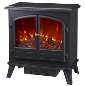 Focal Point Weybourne Traditional 1.85kW Matt Black Electric Stove