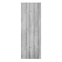 Foiled Exmoor Unglazed Flush Grey Oak veneer Internal Door, (H)1980mm (W)686mm (T)40mm