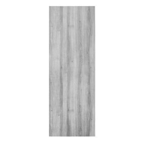 Foiled Exmoor Unglazed Flush Grey Oak veneer Internal Door, (H)1980mm (W)762mm (T)40mm
