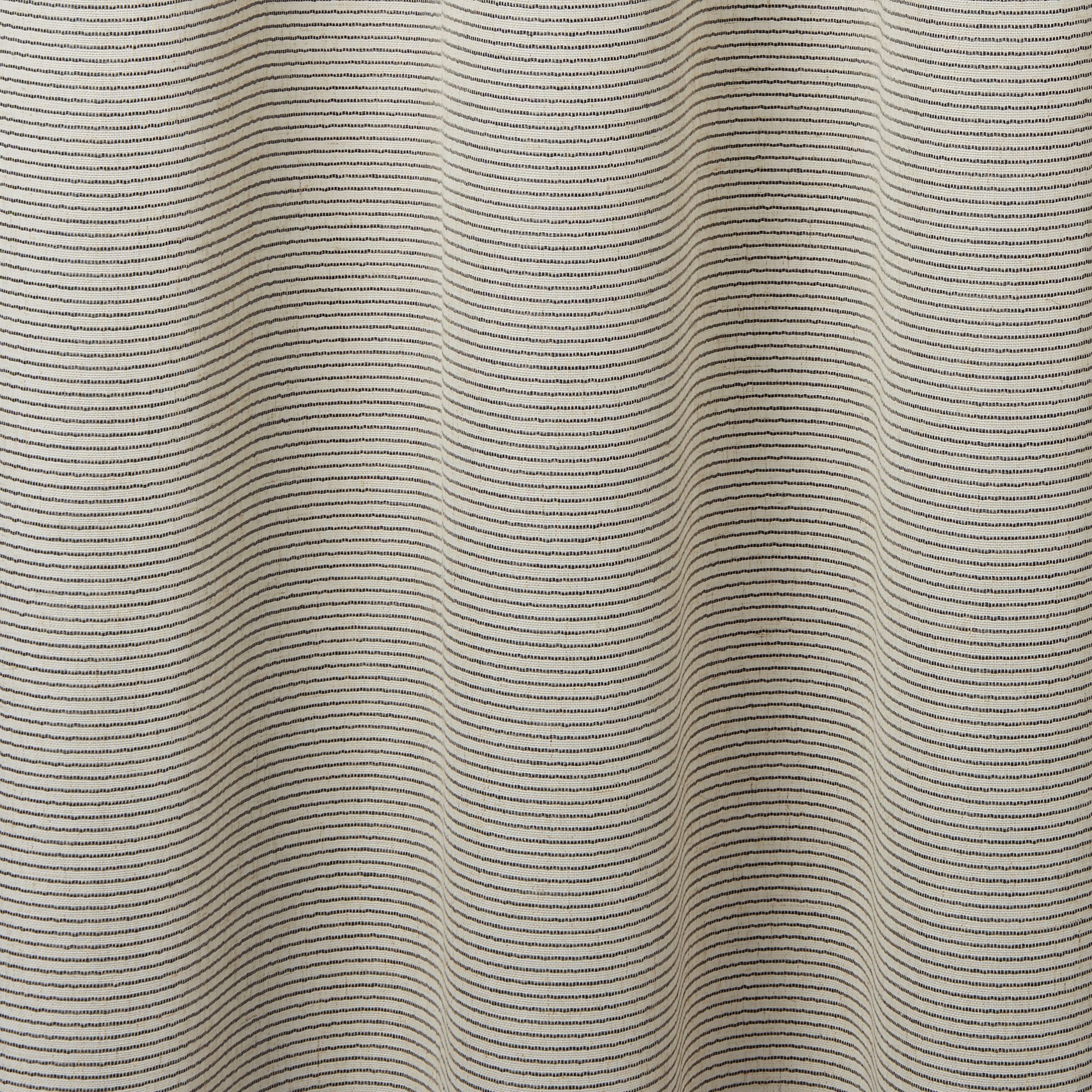 Fola Grey Horizontal stripe Unlined Eyelet Voile curtain (W)140cm (L)260cm, Single