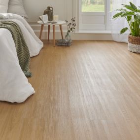 Folk Natural Wood effect Click flooring Pack of 16