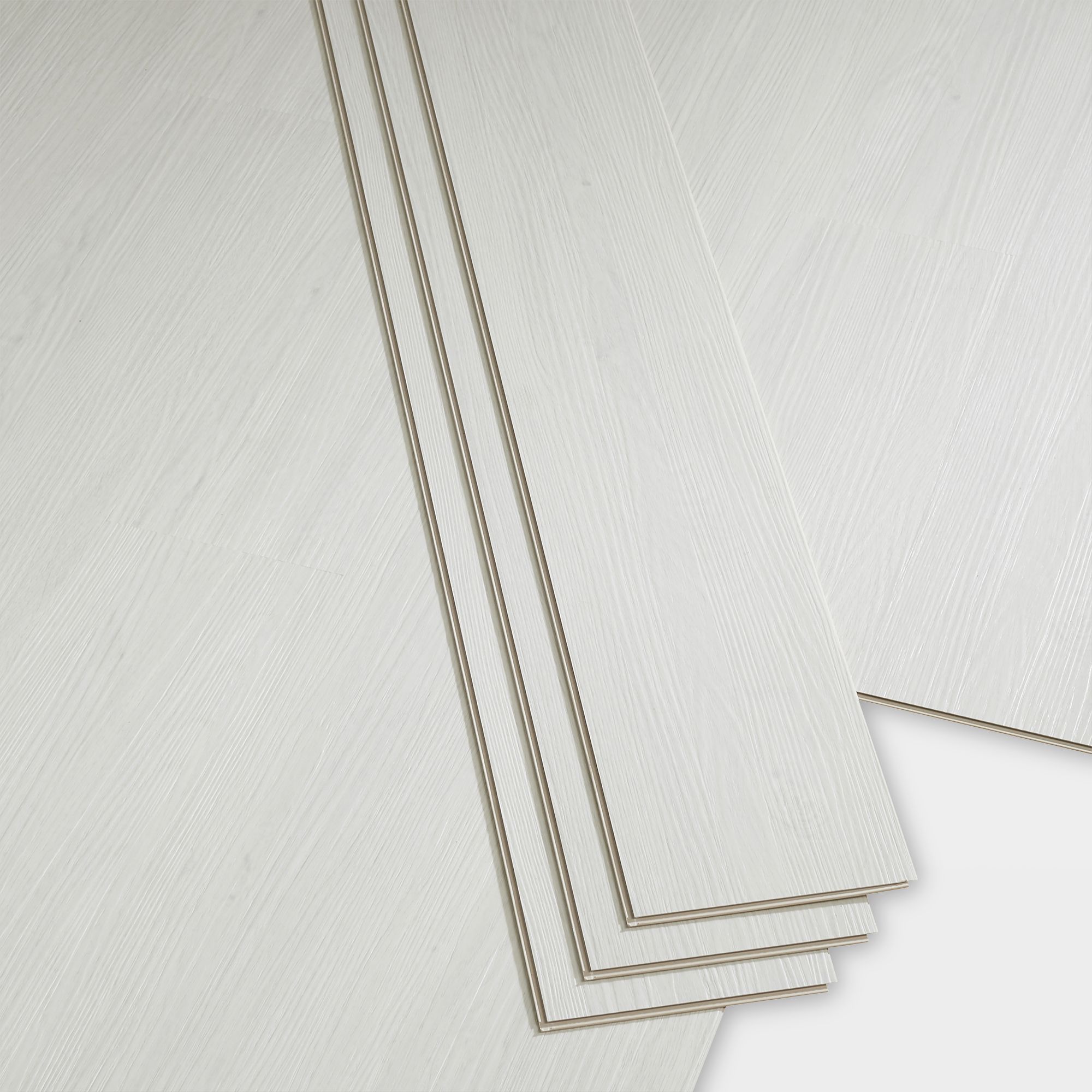 Folk White Wood effect Planks Sample of 1