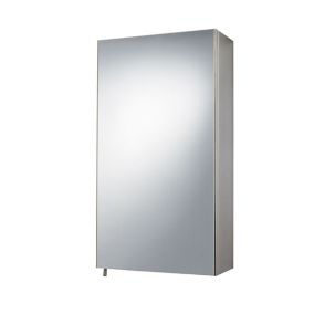 Fonteno Silver effect Single Cabinet Mirrored (H)550mm (W)300mm