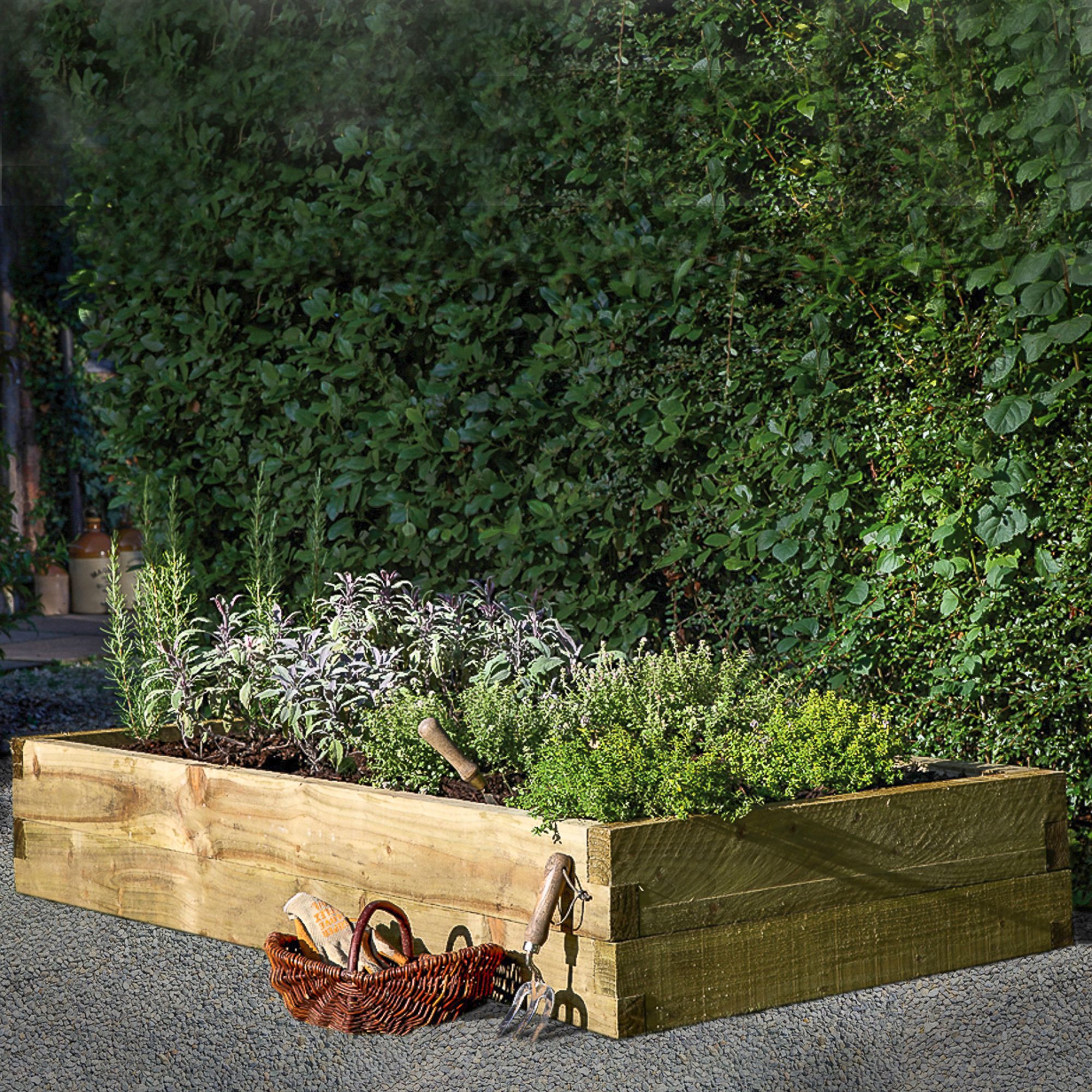 Forest Garden 1.8m x 0.9m Mixed softwood Rectangular Raised bed kit 1.62m²