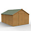 Forest Garden 10x15 ft Apex Wooden 2 door Shed with floor - Assembly service included
