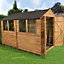 Forest Garden 10x6 Apex Dip treated Overlap Wooden Shed with floor - Assembly service included