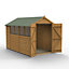 Forest Garden 10x6 ft Apex Wooden 2 door Shed with floor & 4 windows (Base included) - Assembly service included