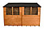 Forest Garden 10x6 ft Apex Wooden 2 door Shed with floor & 4 windows