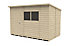 Forest Garden 10x6 ft Pent Wooden Shed with floor & 2 windows