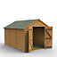 Forest Garden 12x8 ft Apex Wooden 2 door Shed with floor - Assembly service included