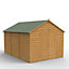 Forest Garden 12x8 ft Apex Wooden 2 door Shed with floor - Assembly service included