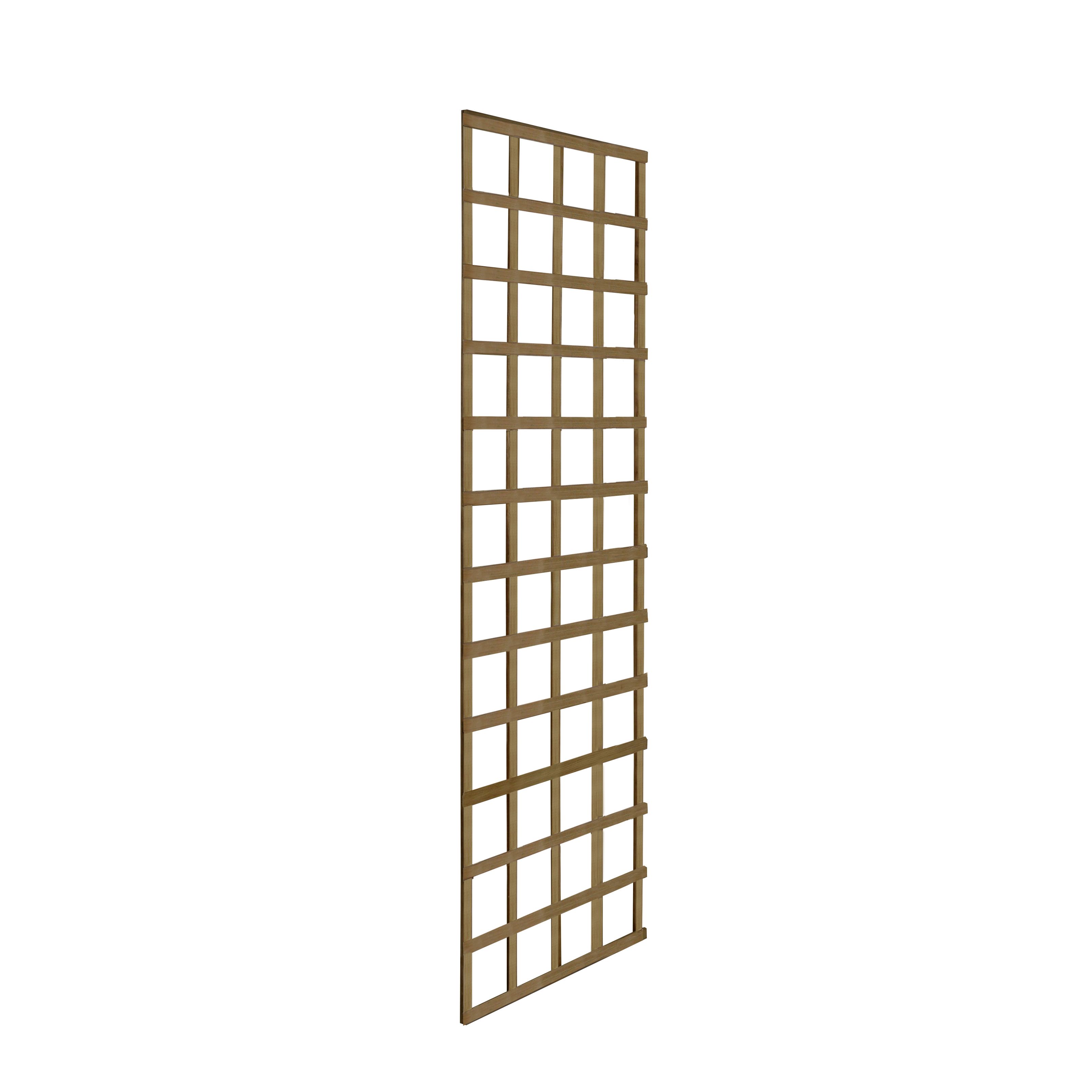 Forest Garden 6ft Square European softwood Trellis panel (W)61cm x (H)183cm