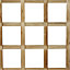 Forest Garden 6ft Square European softwood Trellis panel (W)61cm x (H)183cm