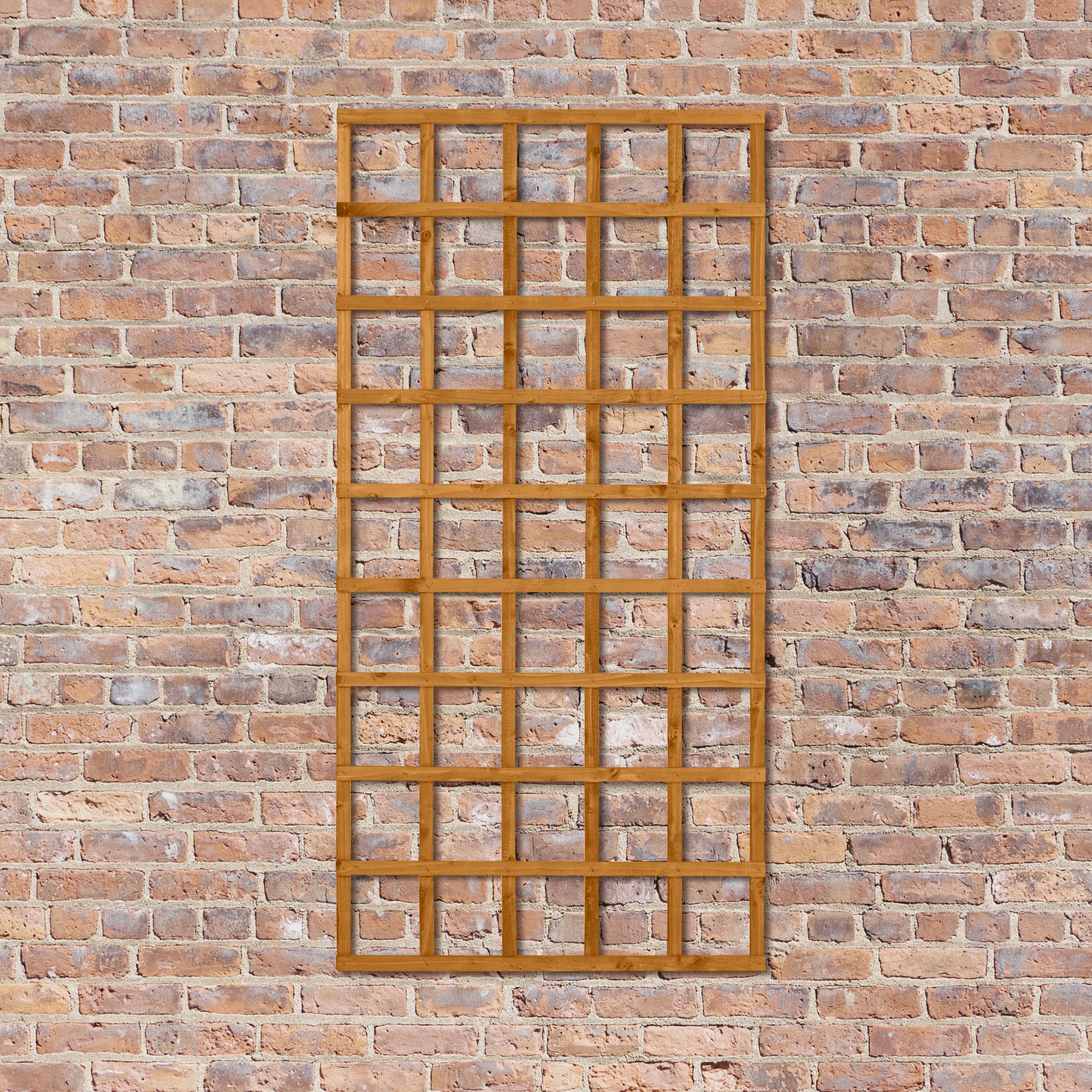 Forest Garden 6ft Square European softwood Trellis panel (W)91cm x (H)183cm