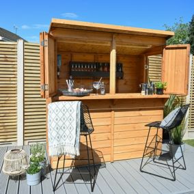 Forest Garden 6x3 Pent Dip treated Shiplap Wooden Shed with floor - Assembly service included