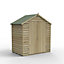 Forest Garden 6x4 ft Apex Wooden 2 door Shed with floor (Base included) - Assembly service included