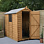 Forest Garden 6x4 ft Apex Wooden Shed with floor & 1 window (Base included)