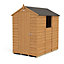 Forest Garden 6x4 ft Apex Wooden Shed with floor & 1 window