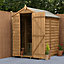 Forest Garden 6x4 ft Apex Wooden Shed with floor (Base included)
