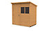 Forest Garden 6x4 ft Pent Wooden Shed with floor & 2 windows (Base included)