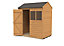 Forest Garden 6x4 ft Reverse apex Wooden Shed with floor & 2 windows - Assembly service included
