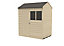 Forest Garden 6x4 ft Reverse apex Wooden Shed with floor & 2 windows (Base included) - Assembly service included