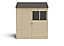 Forest Garden 6x4 ft Reverse apex Wooden Shed with floor & 2 windows