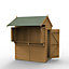 Forest Garden 6x4 ft with Single door & 2 windows Apex Wooden Garden bar - Assembly service included