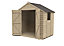 Forest Garden 7x5 ft Apex Wooden 2 door Shed with floor & 1 window - Assembly service included