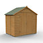 Forest Garden 7x5 ft Apex Wooden 2 door Shed with floor (Base included) - Assembly service included
