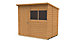 Forest Garden 7x5 ft Pent Wooden Shed with floor & 2 windows (Base included) - Assembly service included