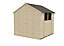 Forest Garden 7x7 ft Apex Wooden 2 door Shed with floor & 2 windows - Assembly service included