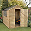 Forest Garden 8x6 ft Apex Overlap Wooden Shed with floor