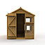 Forest Garden 8x6 ft Apex Wooden Shed with floor & 10 windows
