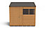 Forest Garden 8x6 ft Reverse apex Wooden Shed with floor & 2 windows (Base included) - Assembly service included