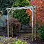 Forest Garden Classic flat top European softwood Arch (H) 213cm x (W) 210cm