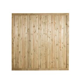 Forest Garden Decibel Closeboard Noise Reduction Wooden Fence panel (W)1.83m (H)1.8m, Pack of 5