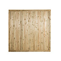 Forest Garden Decibel Closeboard Wooden Fence panel (W)1.83m (H)1.8m, Pack of 3