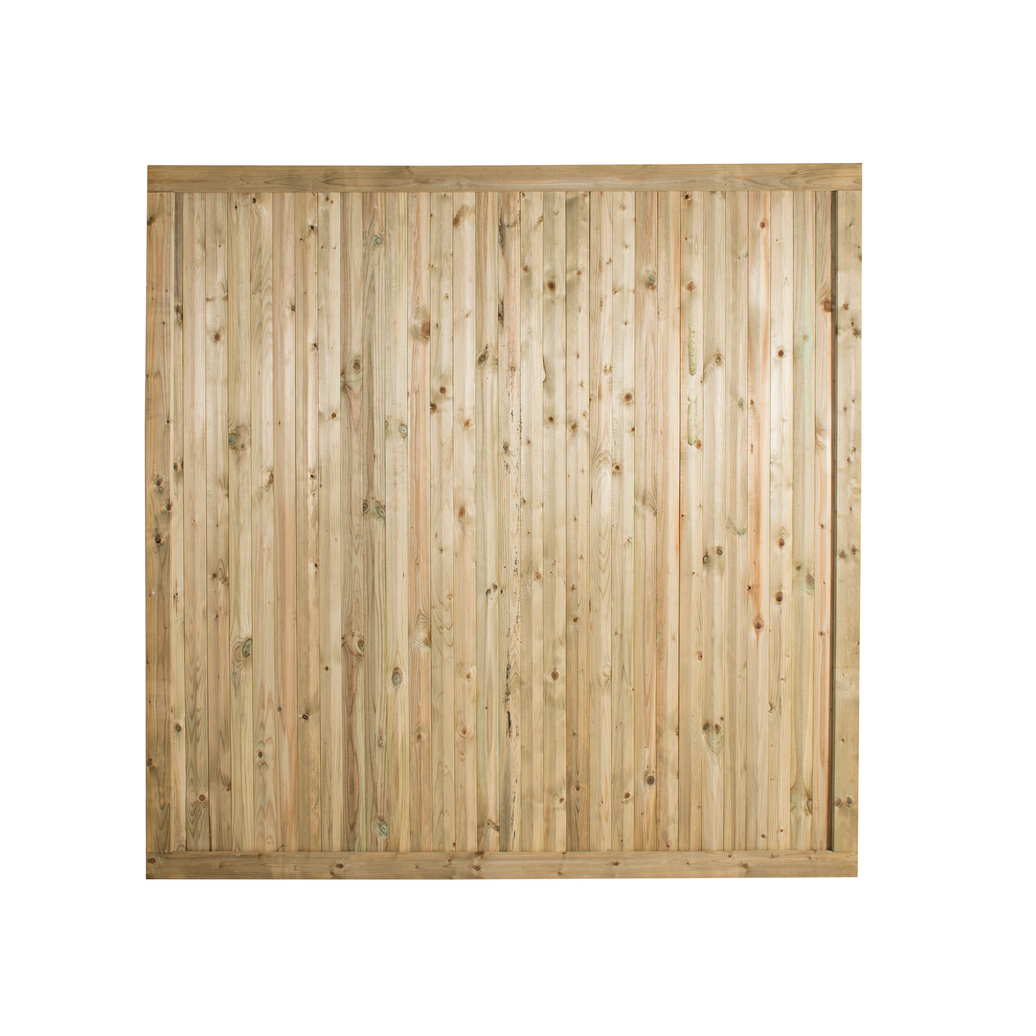 Forest Garden Decibel Closeboard Wooden Fence panel (W)1.83m (H)1.8m, Pack of 5