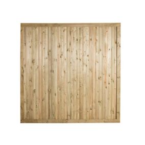 Forest Garden Decibel Traditional Closeboard Wooden Fence panel (W)1.83m (H)1.8m, Pack of 3