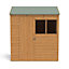 Forest Garden Delamere Range 6x4 ft Reverse apex Wooden Shed with floor & 2 windows