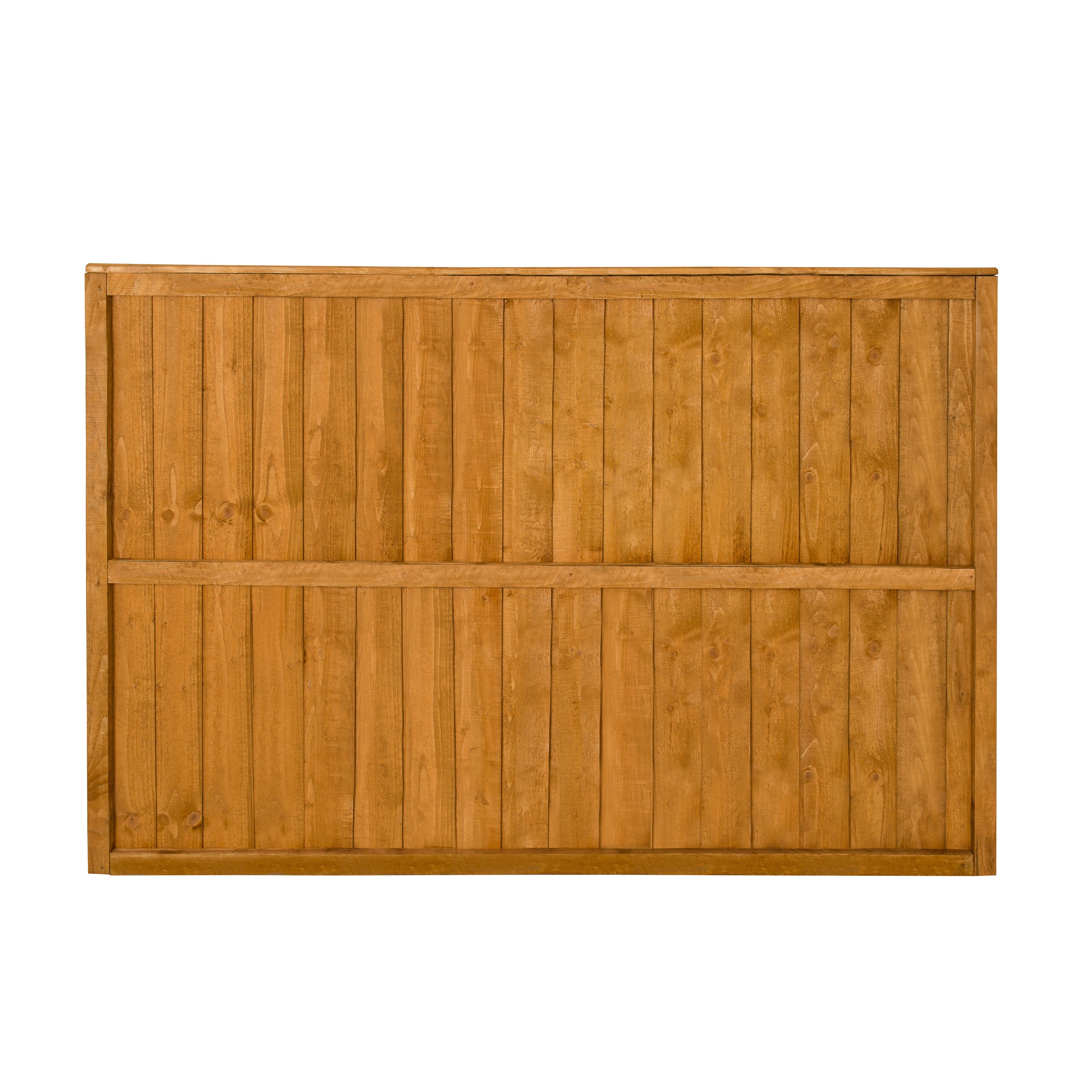 Forest Garden Dip treated 4ft Wooden Fence panel (W)1.83m (H)1.23m, Pack of 4