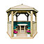 Forest Garden Furnished Hexagonal Gazebo, (W)3.3m (D)2.84m with Floor included